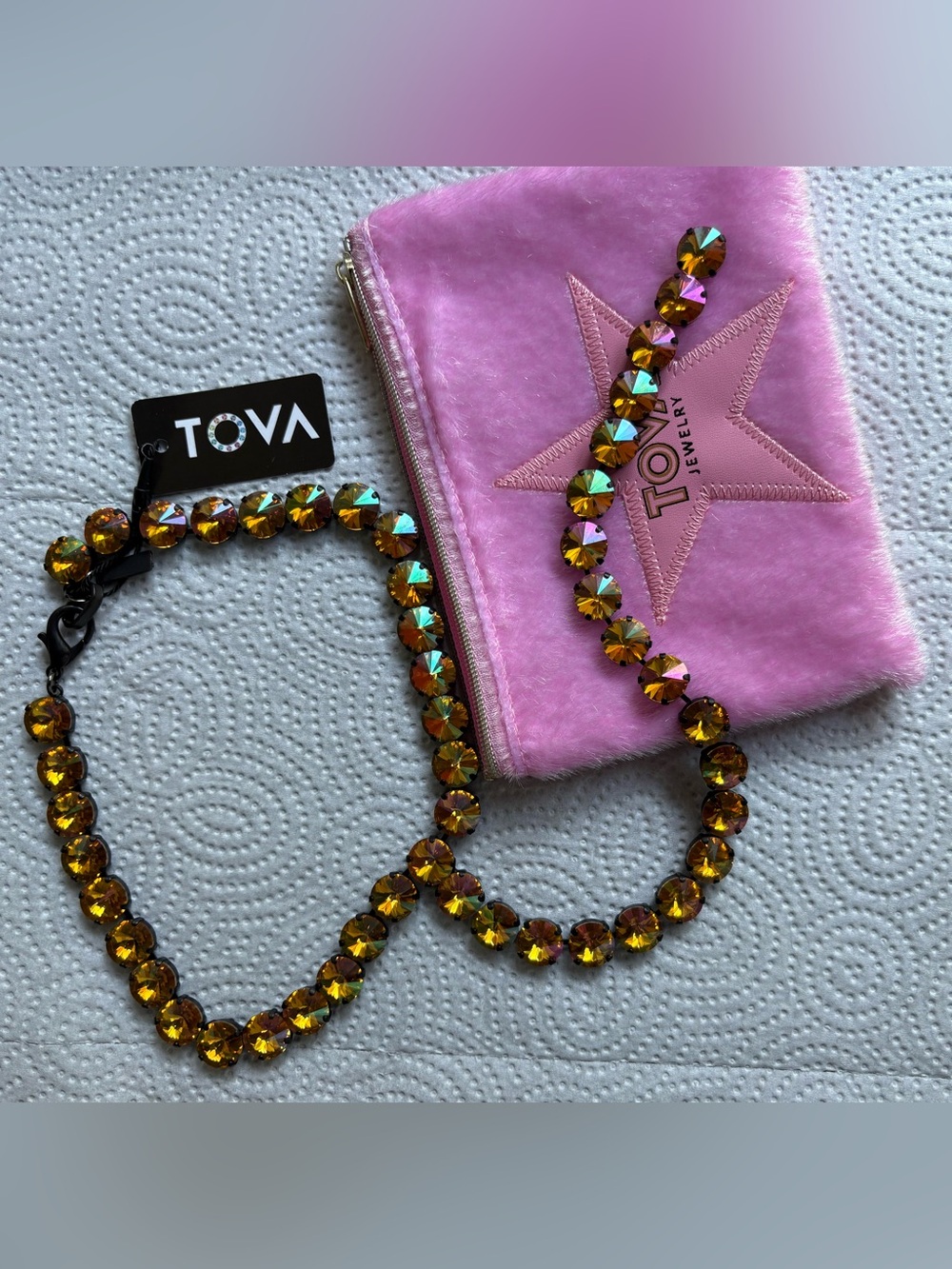 TOVA LA Necklace – Honey Gold / SMUTT Setting